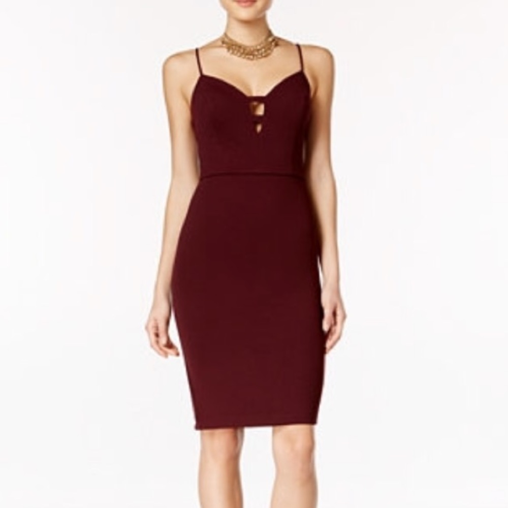 Bodycon Burgundy Dress